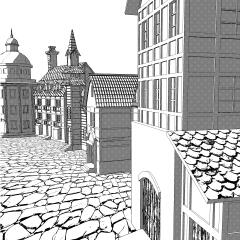 Medieval town production building set (中世風街制作用建物セット)